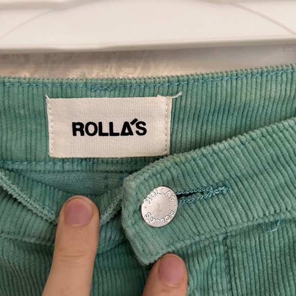 ROLLA'S Teal East Coast Flare High Rise Corduroy - Picture 3 of 8